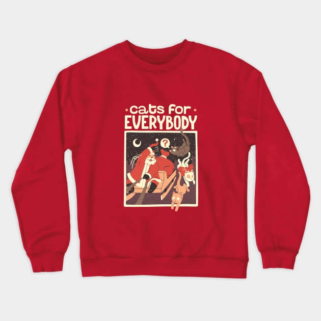 Cats for Everybody Crewneck Sweatshirt by Tobe_Fonseca